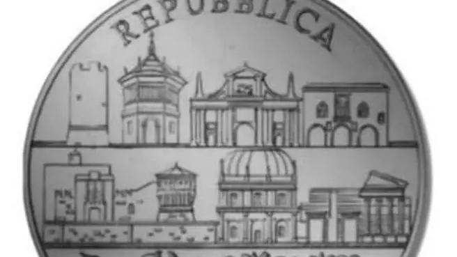 Il retro della moneta celebrativa - © www.giornaledibrescia.it