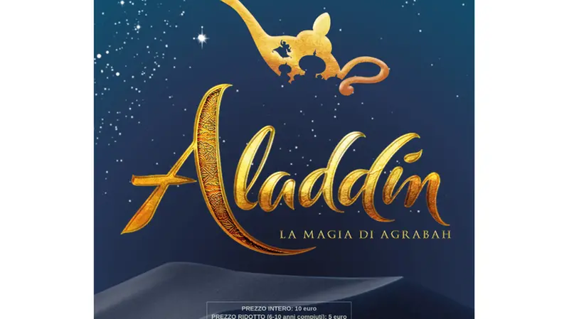 La replica dello spettacolo di «Aladdin», in programma il 21 gennaio - Foto fornite dalla compagnia «Prova a volare»