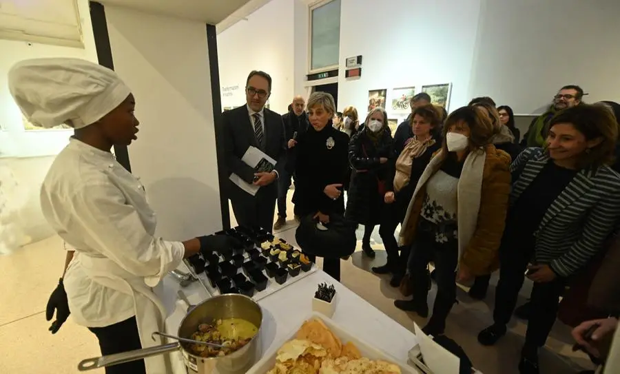 L'inaugurazione della mostra «Foodprint. La Dieta Mediterranea oggi»