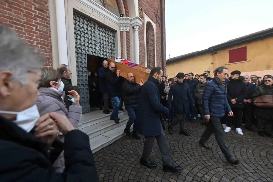 I funerali di Federico Doga a Comezzano Cizzago