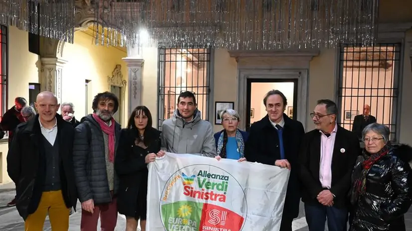 Gli esponenti dell’alleanza Verdi-Sinistra italiana - Foto Gabriele Strada /Neg © www.giornaledibrescia.it