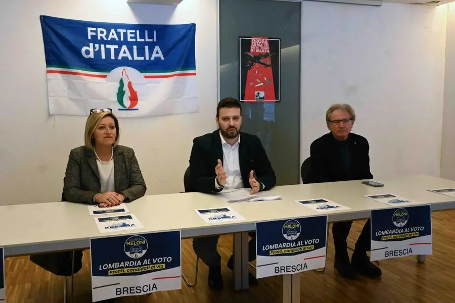 Regionali, la presentazione della lista di Fratelli d'Italia