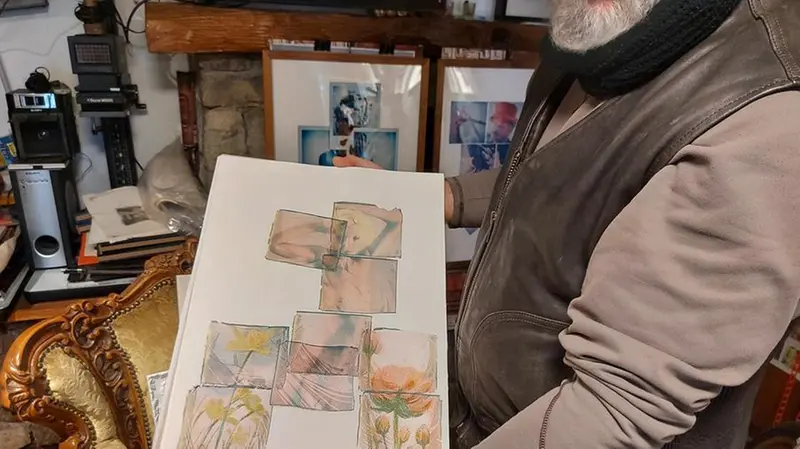 Uno dei mosaici fotografici di Peroni