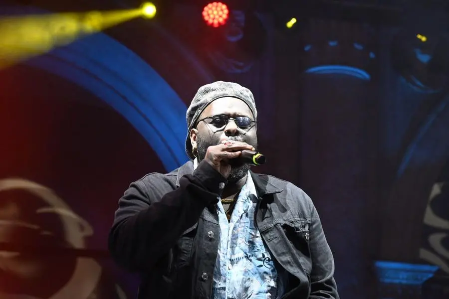 Diego Spagnoli e gli ospiti sul palco in piazza Loggia