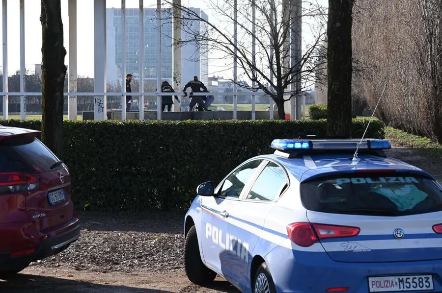 L'intervento della Polizia al parco Tarello