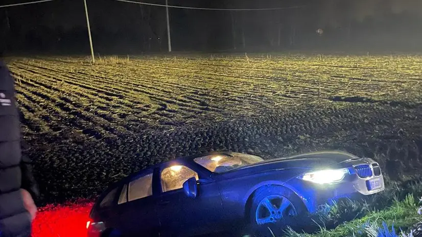 Le due auto coinvolte nel frontale a Orzinuovi