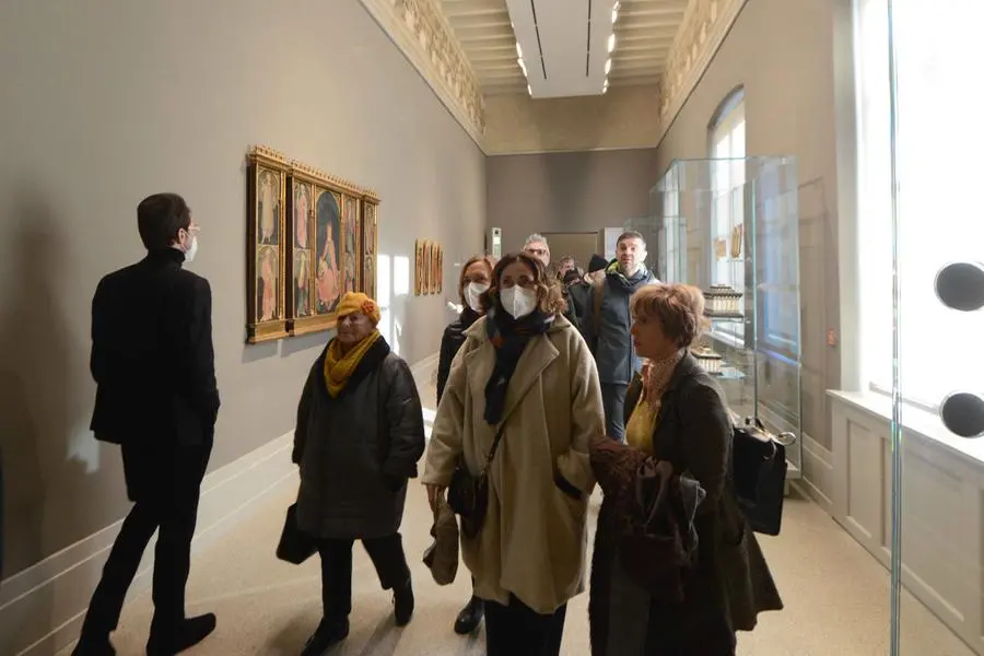 Visitatori alla Pinacoteca Tosio Martinengo