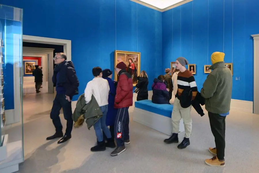 Visitatori alla Pinacoteca Tosio Martinengo