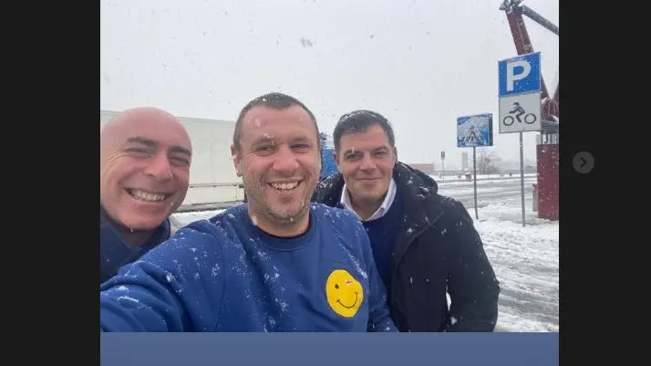 Cassano in viaggio per Brescia - Foto Instagram