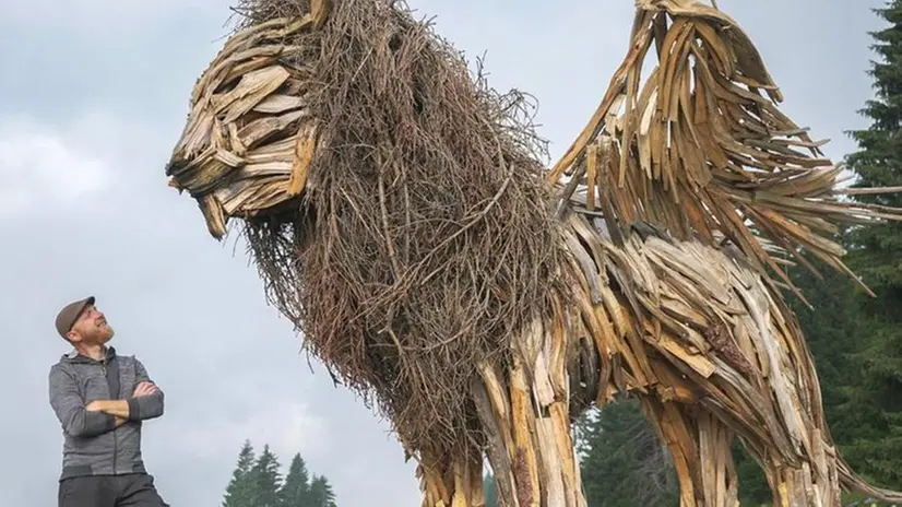 Dal Trentino: l’artista creerà un gigante anche per Quinzano: sarà ecosostenibile e alto più di sei metri - © www.giornaledibrescia.it