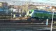 Il treno incidentato sui binari