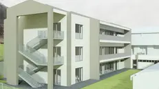 Come sarà: il nuovo edificio del liceo Golgi di Breno - Foto © www.giornaledibrescia.it