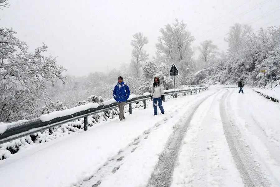 La prima neve in Maddalena