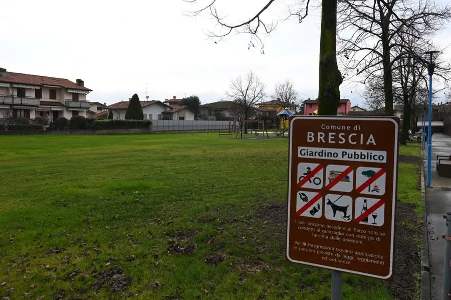 L'inaugurazione del parco di via Cacciamali