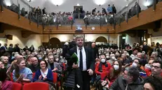 L’auditorium Capretti affollato per Majorino - Foto Gabriele Strada/Neg © www.giornaledibrescia.it