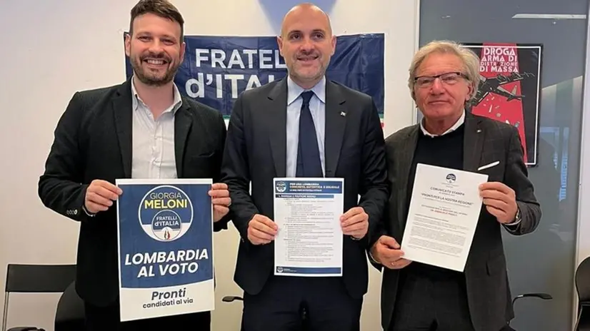 Da sinistra Diego Zarneri, Emanuele Prisco e Gianpietro Maffoni - Foto © www.giornaledibrescia.it