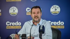 Il segretario della Lega Matteo Salvini - Foto Ansa © www.giornaledibrescia.it