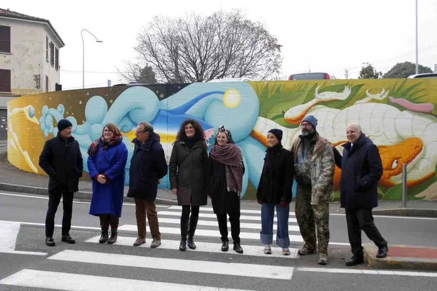 Il murale di ZED1 in via Cremona a Brescia