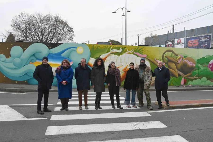 Il murale di ZED1 in via Cremona a Brescia