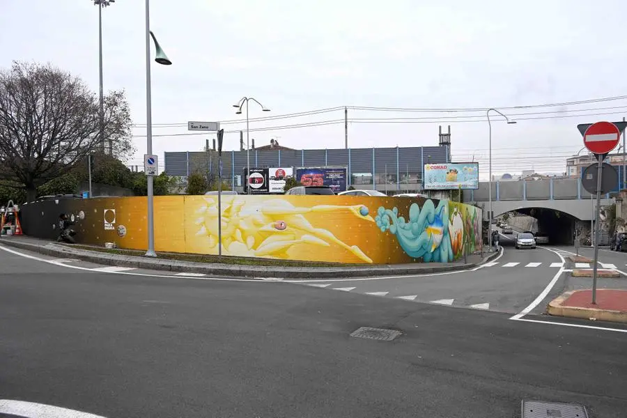 Il murale di ZED1 in via Cremona a Brescia