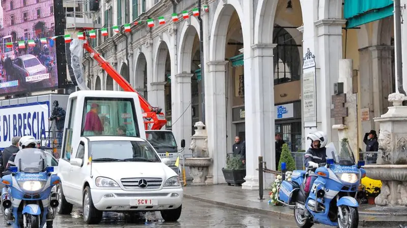 Benedetto XVI, la visita a Brescia dell'8 novembre 2009