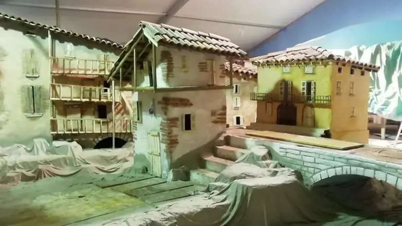 Un’anteprima del presepe del Quadrèl - © www.giornaledibrescia.it