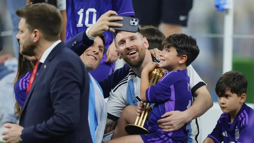 Le premiazioni di Argentina-Francia