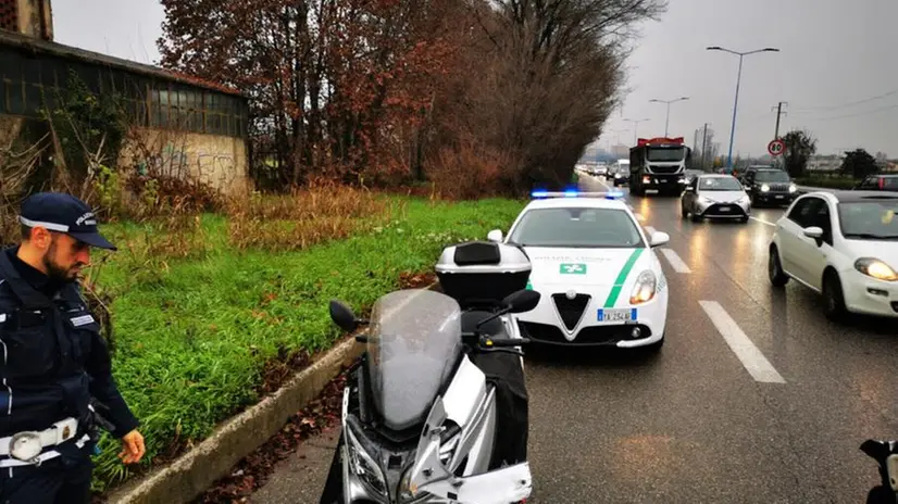 L'incidente in tangenziale Ovest