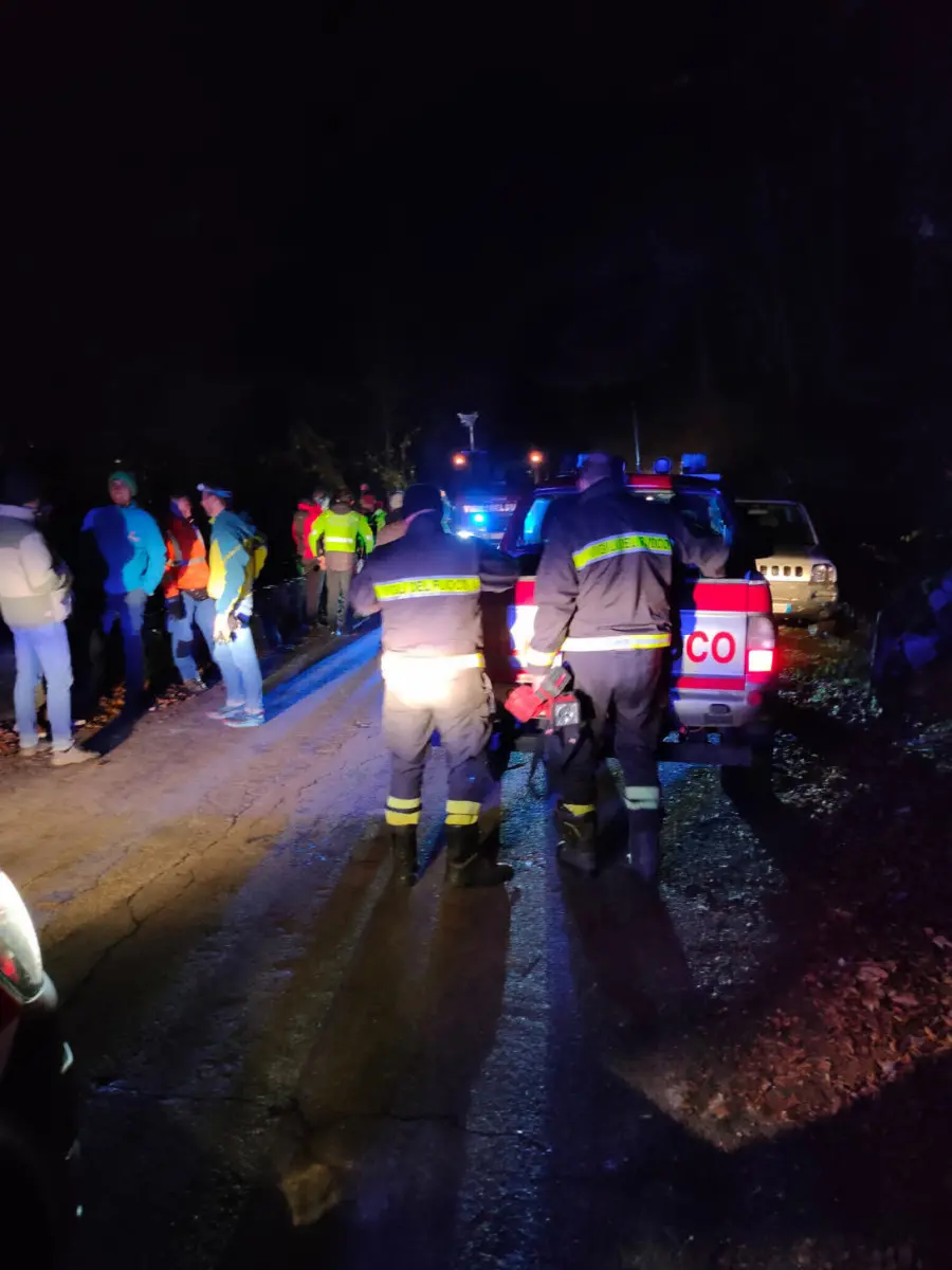 Le operazioni di soccorso degli escursionisti a Ossimo