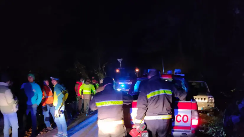 Le operazioni di soccorso degli escursionisti a Ossimo