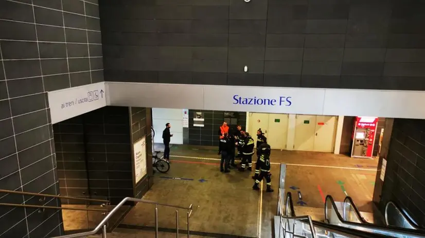 La fermata Stazione Fs è stata chiusa per circa 30 minuti