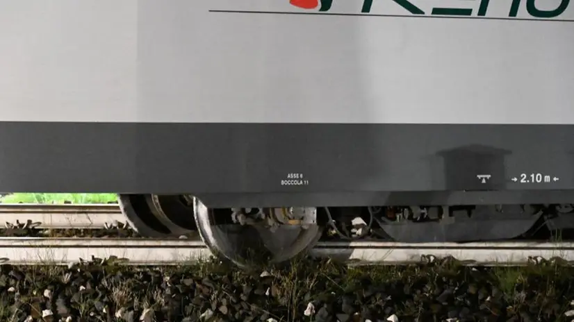 Il treno deragliato a Iseo