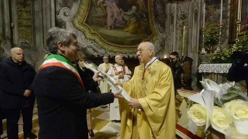 Ceri e Rose: la messa nella chiesa di San Francesco