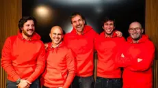 Cinque dei sei soci di iN3 Ventures, compresi i bresciani Mario Rizzola Pasotti, Alessandro Mininno e Fabrizio Martire