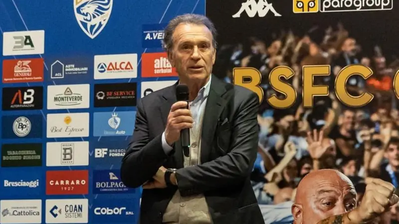 Cellino alla serata in Santa Giulia - Foto Brescia Calcio