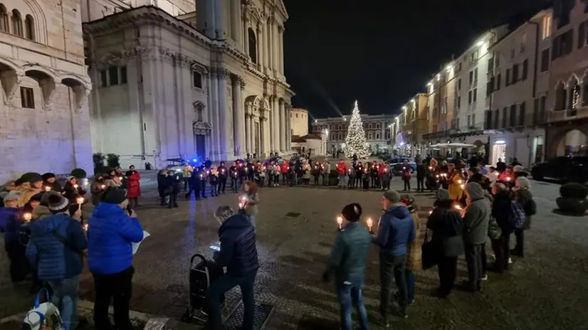 La manifestazione per le vie della città