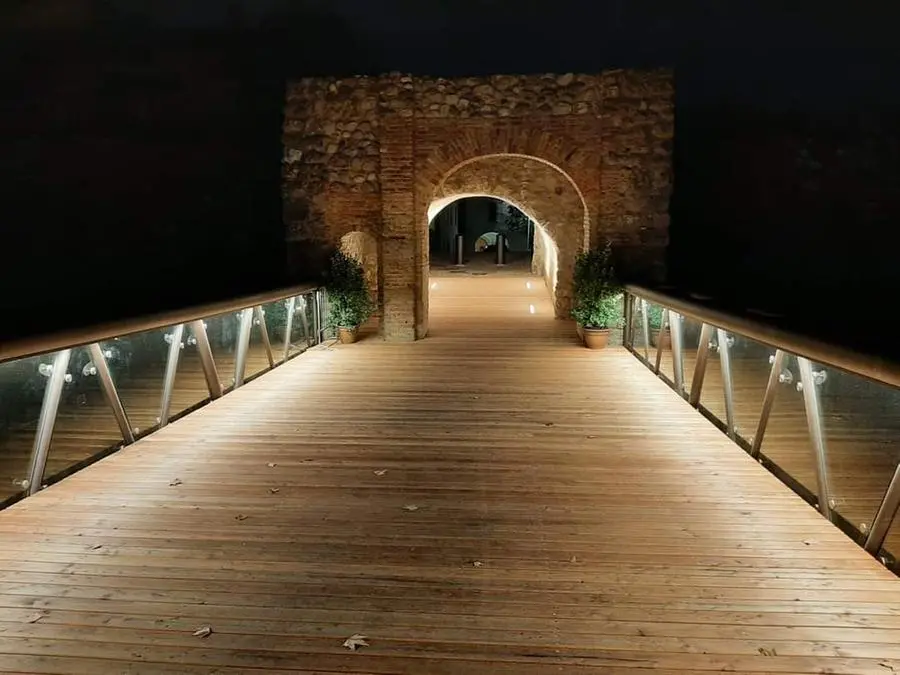 Il ponte pedonale a Rovato