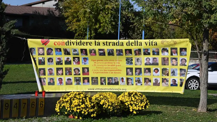 La messa per la Giornata mondiale in ricordo delle vittime della strada