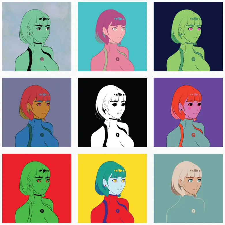 Nft e arte digitale, alcuni dei «token» del progetto Holographic Tokyo Girlfriend