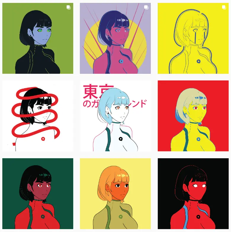 Nft e arte digitale, alcuni dei «token» del progetto Holographic Tokyo Girlfriend