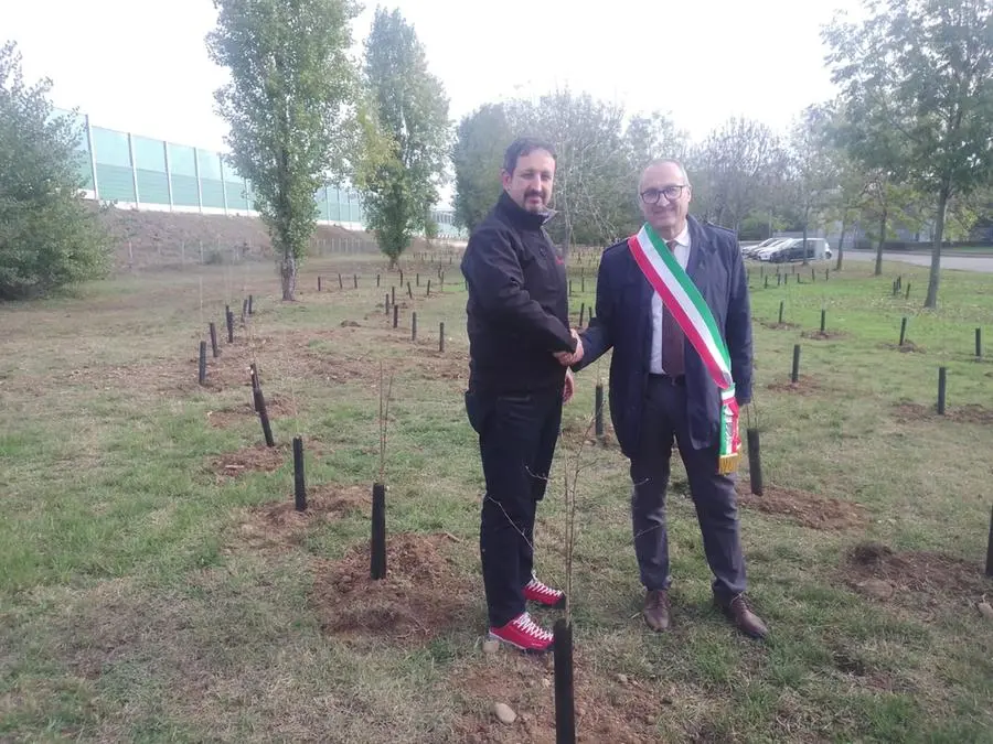 L'inaugurazione del nuovo bosco a Cazzago San Martino