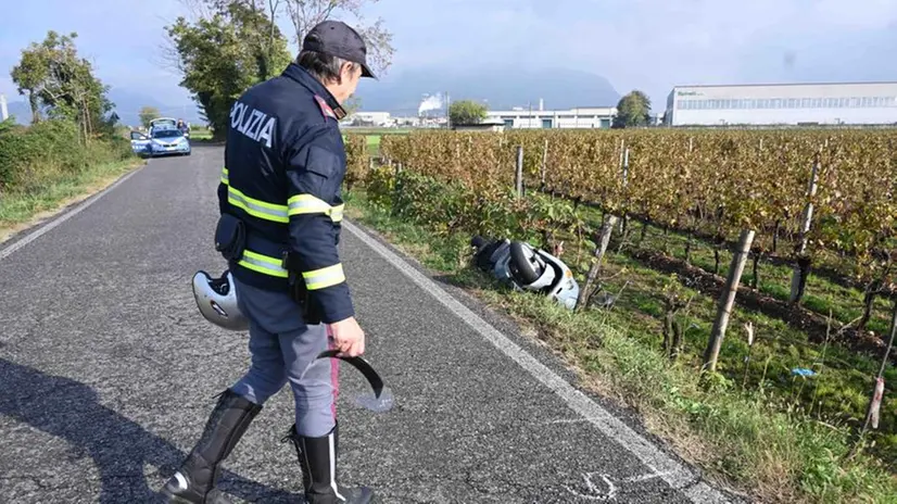 Adro, il luogo dell'incidente con conseguenze mortali