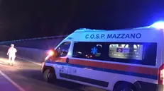 Soccorritori del Cosp di Mazzano sul luogo di un incidente lungo la 45 bis (archivio) - © www.giornaledibrescia.it