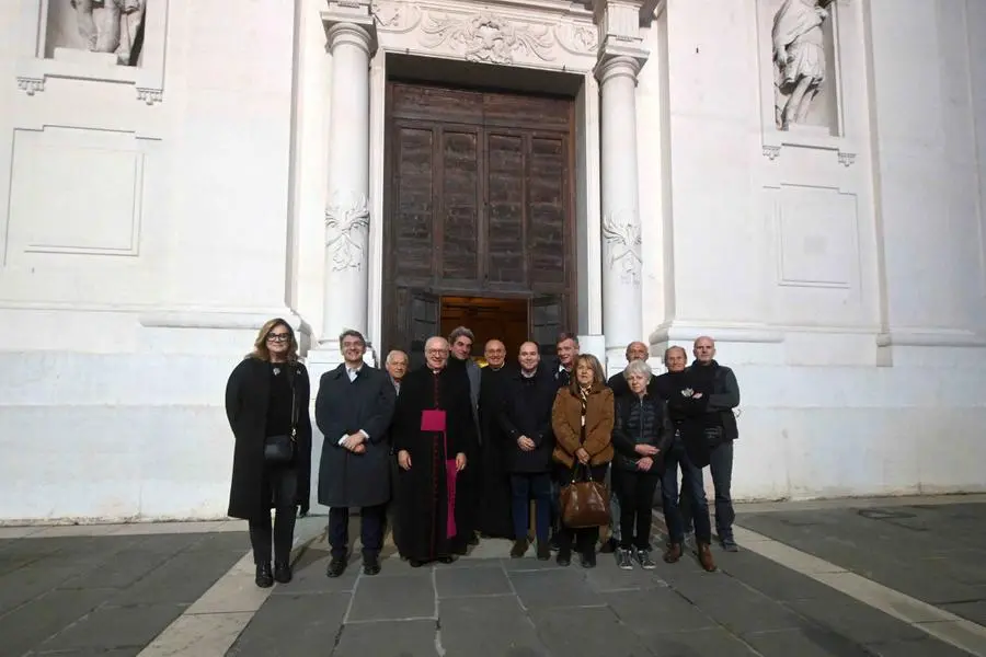 L'inaugurazione della facciata della basilica dei santi patroni in via San Faustino