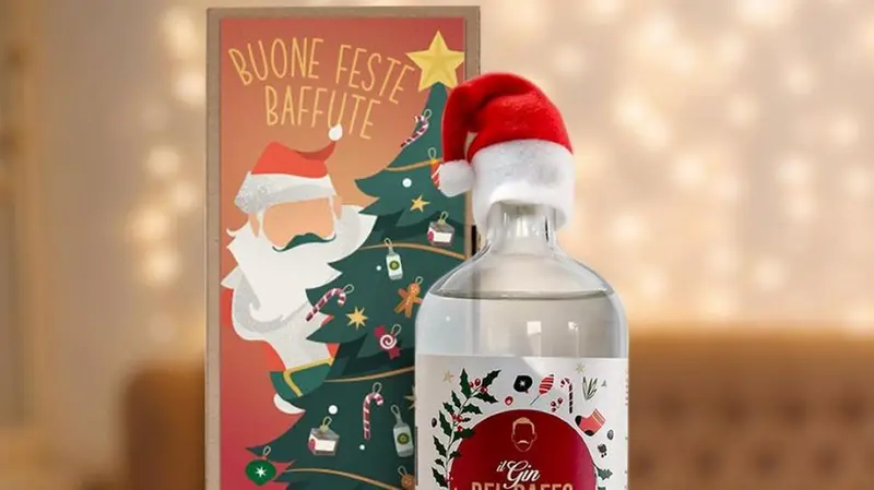 Gin del Baffo in versione natalizia - Foto dalla pagina Facebook