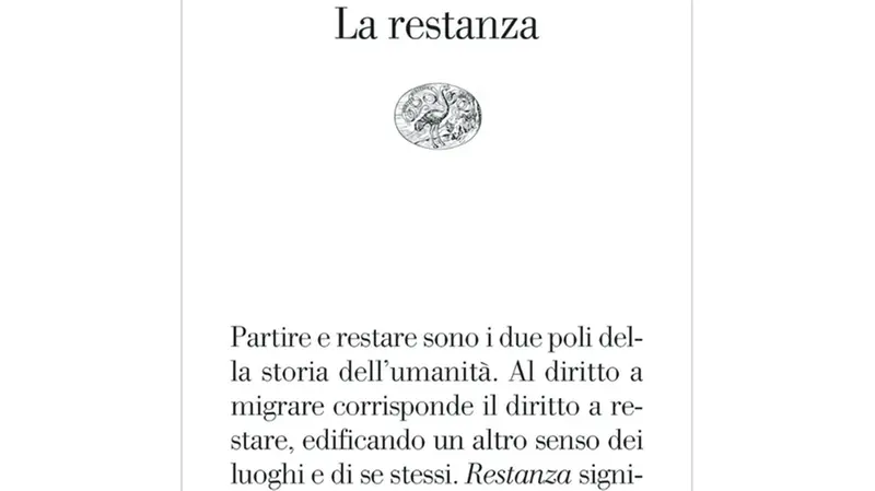 La copertina di La restanza