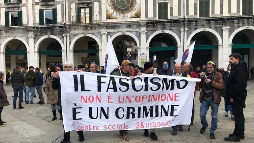 La manifestazione antifascista a Brescia