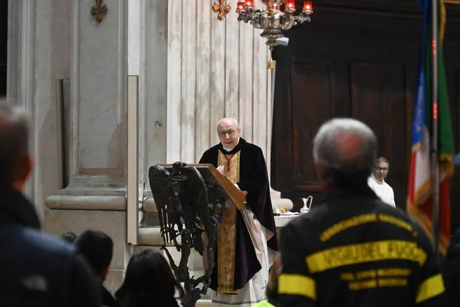 L'annuncio in Duomo durante la messa per Santa Barbara