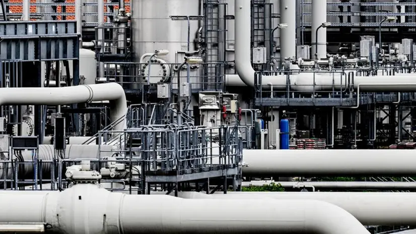 L'impianto di compressione del gas a Mallnow, in Germania - Foto Ansa © www.giornaledibrescia.it