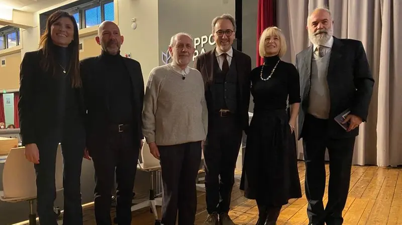 Benedetta Albini, Giovanni Lodrini, Emilio Isgrò, Stefano Karadjov, Elettra Flocchini, Alessandro Allemandi - © www.giornaledibrescia.it